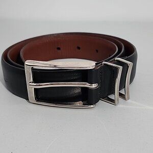 Crookhorn Black Vista Calf Leather Hand Made in USA Men's Belt 34